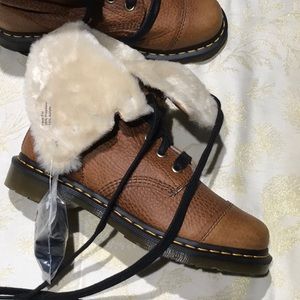 dr martens fur lined aimilita grizzly